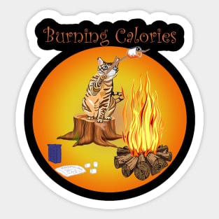 Burning Calories Sticker